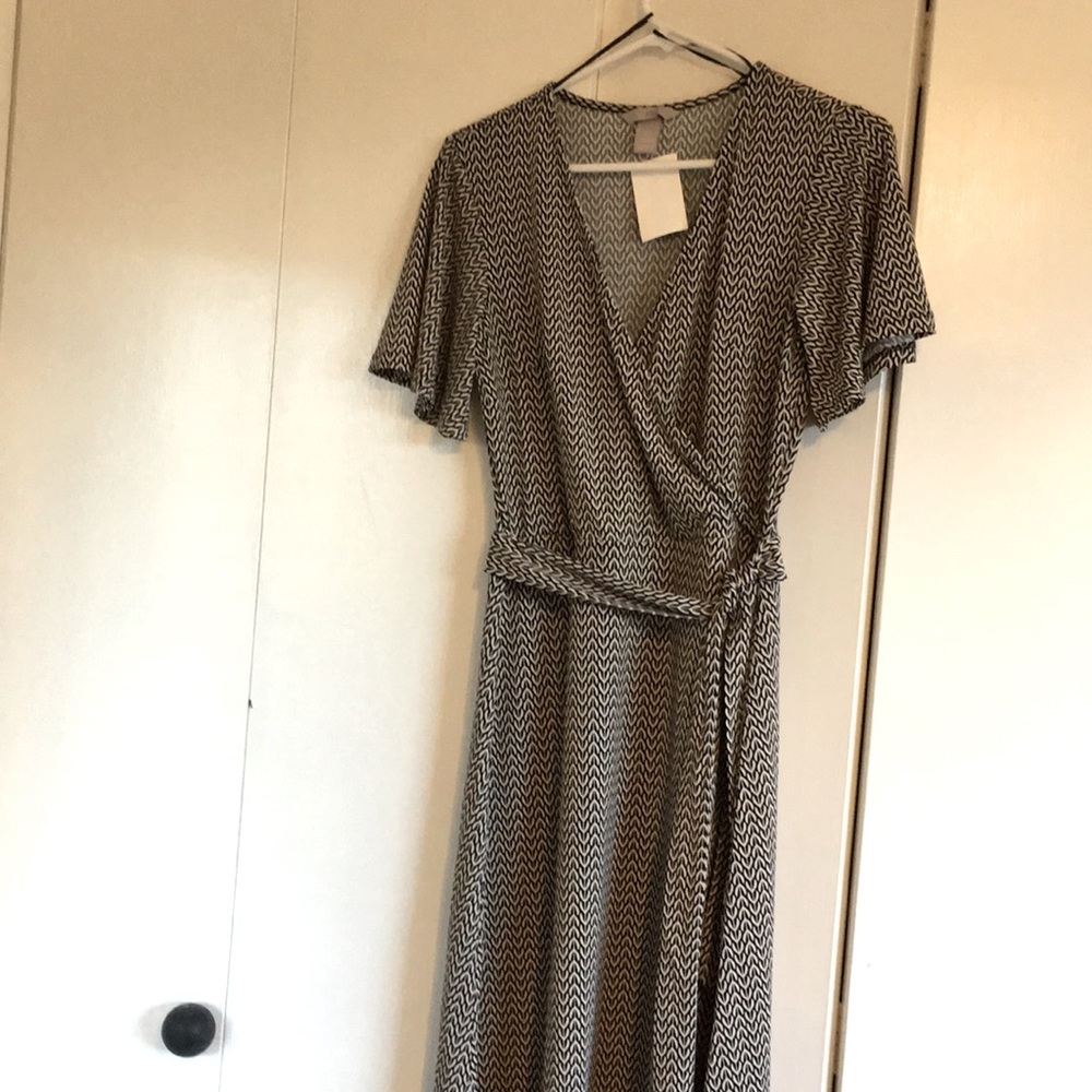 Women’s H&M Faux Wrap Front Dress (NWT)